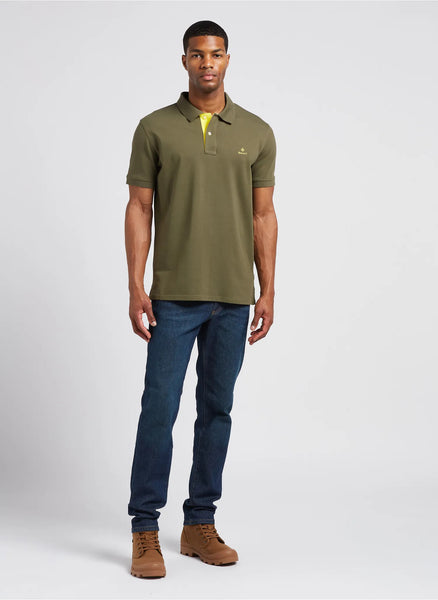 GANT 2052003-301 Contrast Collar Pique' Polo SS Rugger RACING GREEN