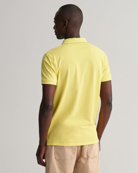 GANT 2052003-719 Contrast Collar Pique' Polo SS Rugger CLEAR YELLOW
