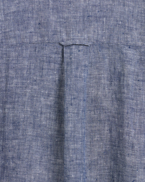 GANT 3012421-423 Camicia di lino maniche corte regular fit PERSIAN BLUE