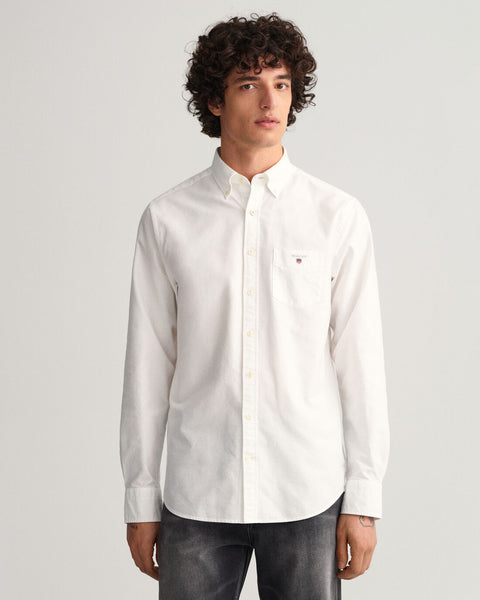 GANT 3046000-110 Oxford B.D. Shirt Camicia Bianco Uomo WHITE