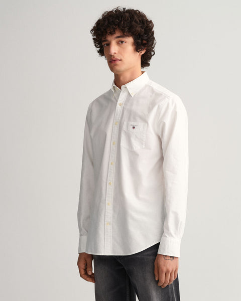 GANT 3046000-110 Oxford B.D. Shirt Camicia Bianco Uomo WHITE