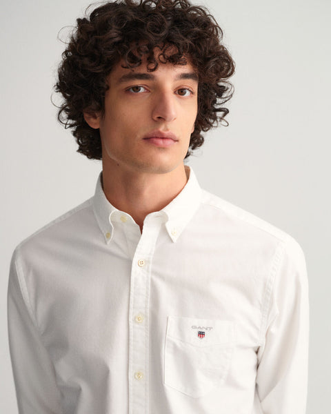 GANT 3046000-110 Oxford B.D. Shirt Camicia Bianco Uomo WHITE
