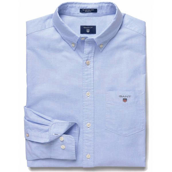 GANT 3046000-468 Oxford B.D. Shirt Camicia Celeste Uomo