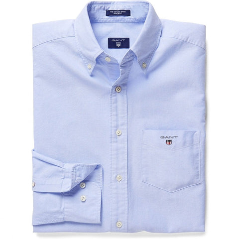 GANT 3046000-468 Oxford B.D. Shirt Camicia Celeste Uomo