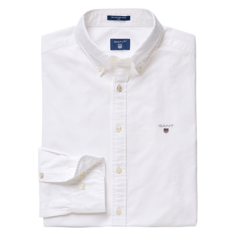 GANT 3046002-110 Slim Oxford BD Shirt Shirt WHITE White Men
