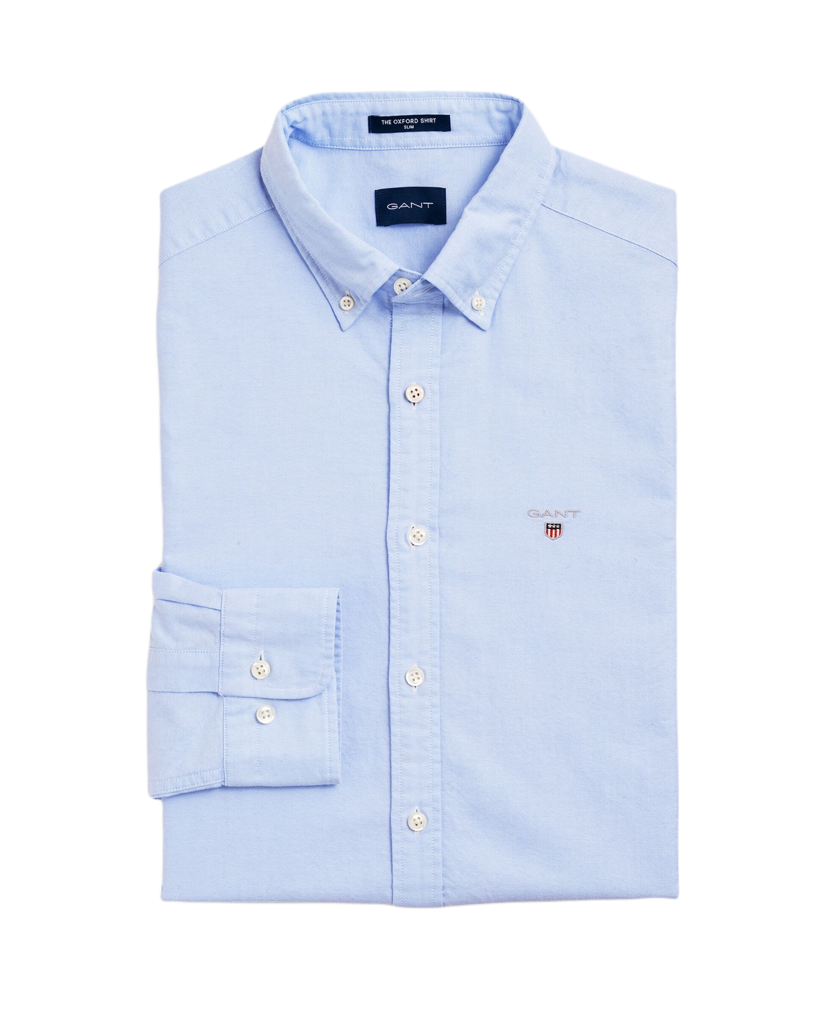 GANT 3046002-468 Slim Oxford B.D. Shirt Camicia Celeste Uomo