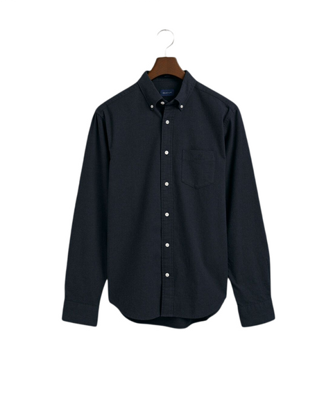 GANT 3220077-433 Camicia in flanella mélange regular fit BLU NAVY