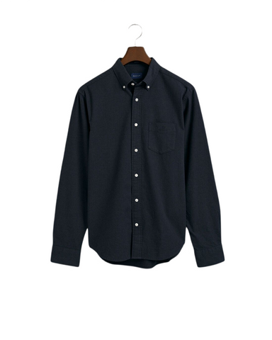 GANT 3220077-433 Camicia in flanella mélange regular fit BLU NAVY
