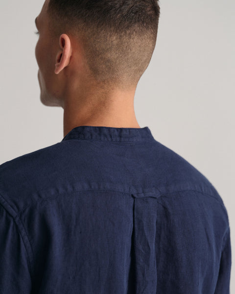 GANT 3230078-410 Regular Fit Garment-Dyed Linen Shirt BLU NAVY