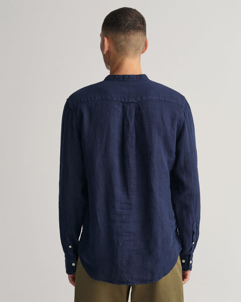 GANT 3230078-410 Regular Fit Garment-Dyed Linen Shirt BLU NAVY