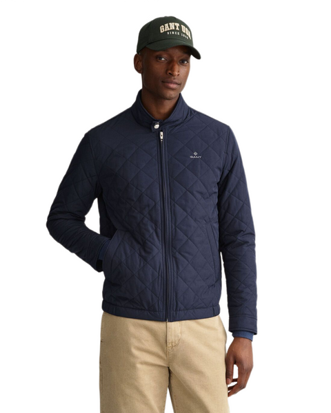 GANT 7006080-433 Quilted Windcheater Giubbino Uomo Trapuntato BLU NAVY