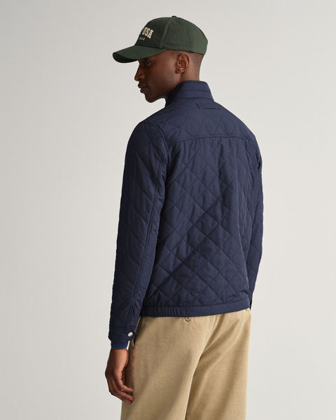 GANT 7006080-433 Quilted Windcheater Giubbino Uomo Trapuntato BLU NAVY