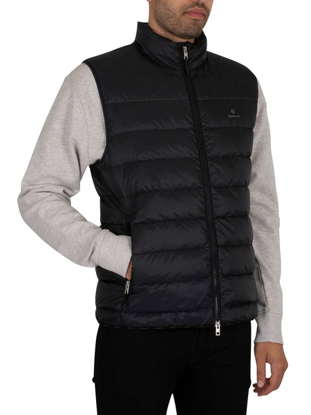 GANT 7006092-05 The Light Down Sleeveless Down Vest Light BLACK