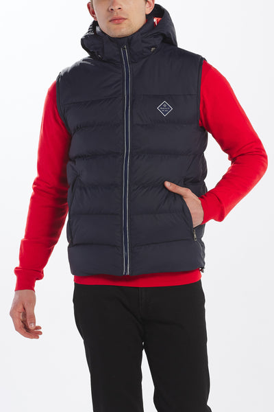 GANT 7006095-433 Active Cloud Vest Smaicato Uomo Imbottito BLU Navy