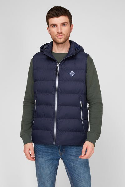 GANT 7006095-433 Active Cloud Vest Smaicato Uomo Imbottito BLU Navy