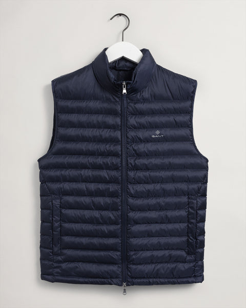 GANT 7006116-433 Light Padded Gilet Down Vest Men EVENING BLUE