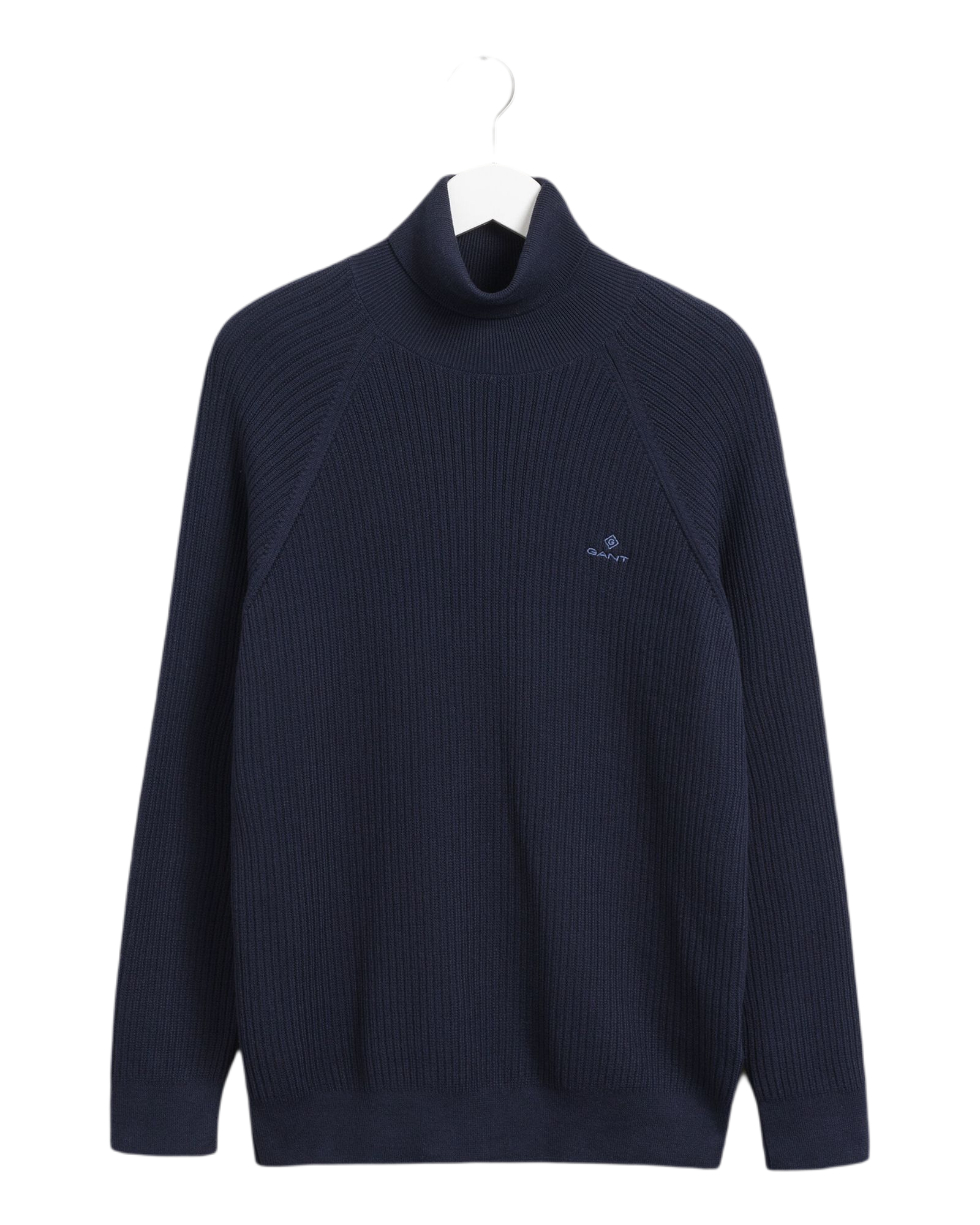 GANT 8030111-433 Turtle Neck Pullover English Rib Cotton NAVY BLUE