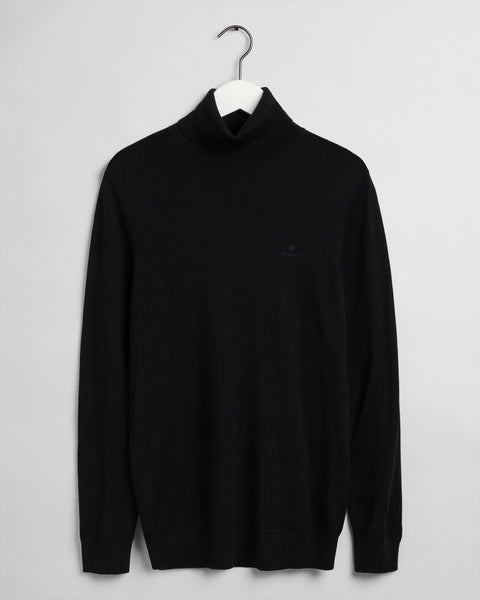 GANT 8050068-005 Washable Merino Turtle Neck Pullover BLACK