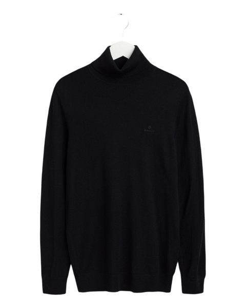 GANT 8050068-005 Washable Merino Turtle Neck Pullover BLACK