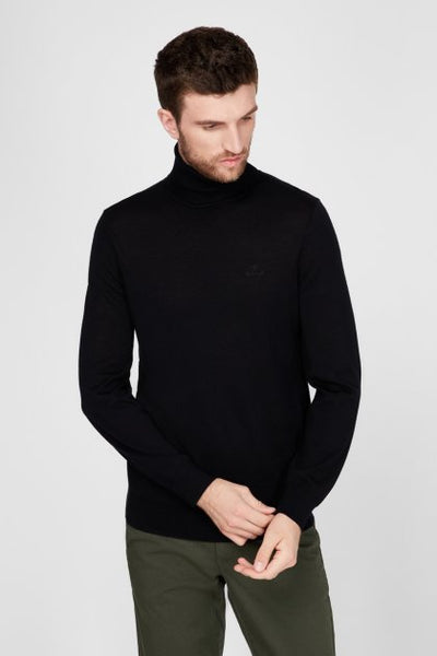 GANT 8050068-005 Washable Merino Turtle Neck Pullover BLACK