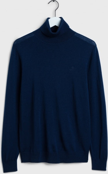 GANT 8050068-433 Washable Merino Turtle Neck Pullover BLU NAVY