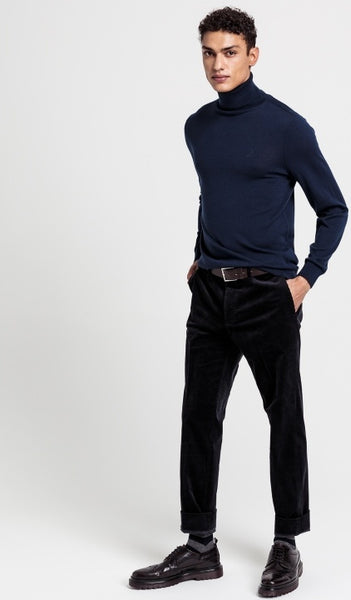 GANT 8050068-433 Washable Merino Turtle Neck Pullover BLU NAVY