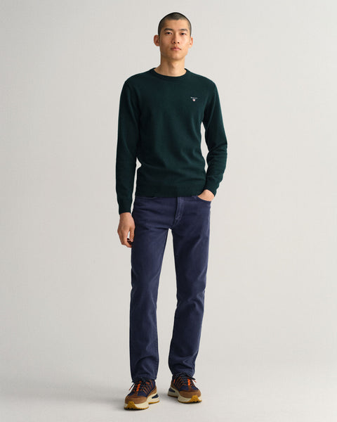 GANT 87211-374 Superfine Lambswool Pullover Girocollo TARTAN GREEN