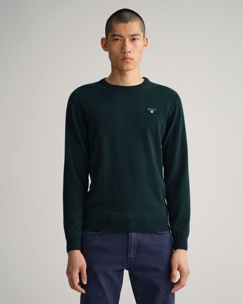 GANT 87211-374 Superfine Lambswool Pullover Girocollo TARTAN GREEN