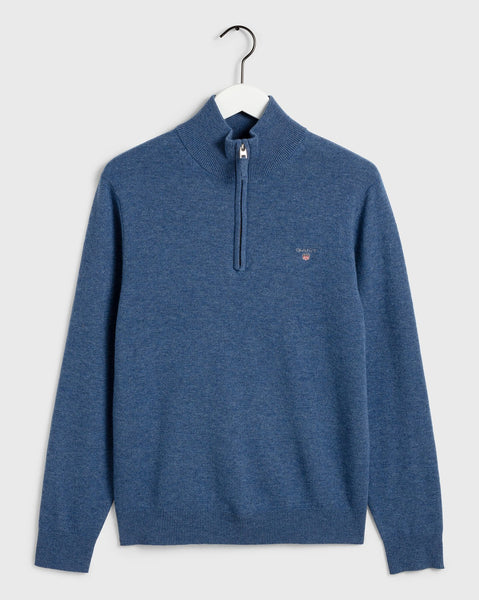 GANT 86213-489 Superfine Lambswool Half Zip Pullover Mezza Zip ROYAL BLUE