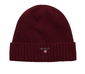 GANT 991000-604 Wool Lined Flag Beanie CABERNET RED