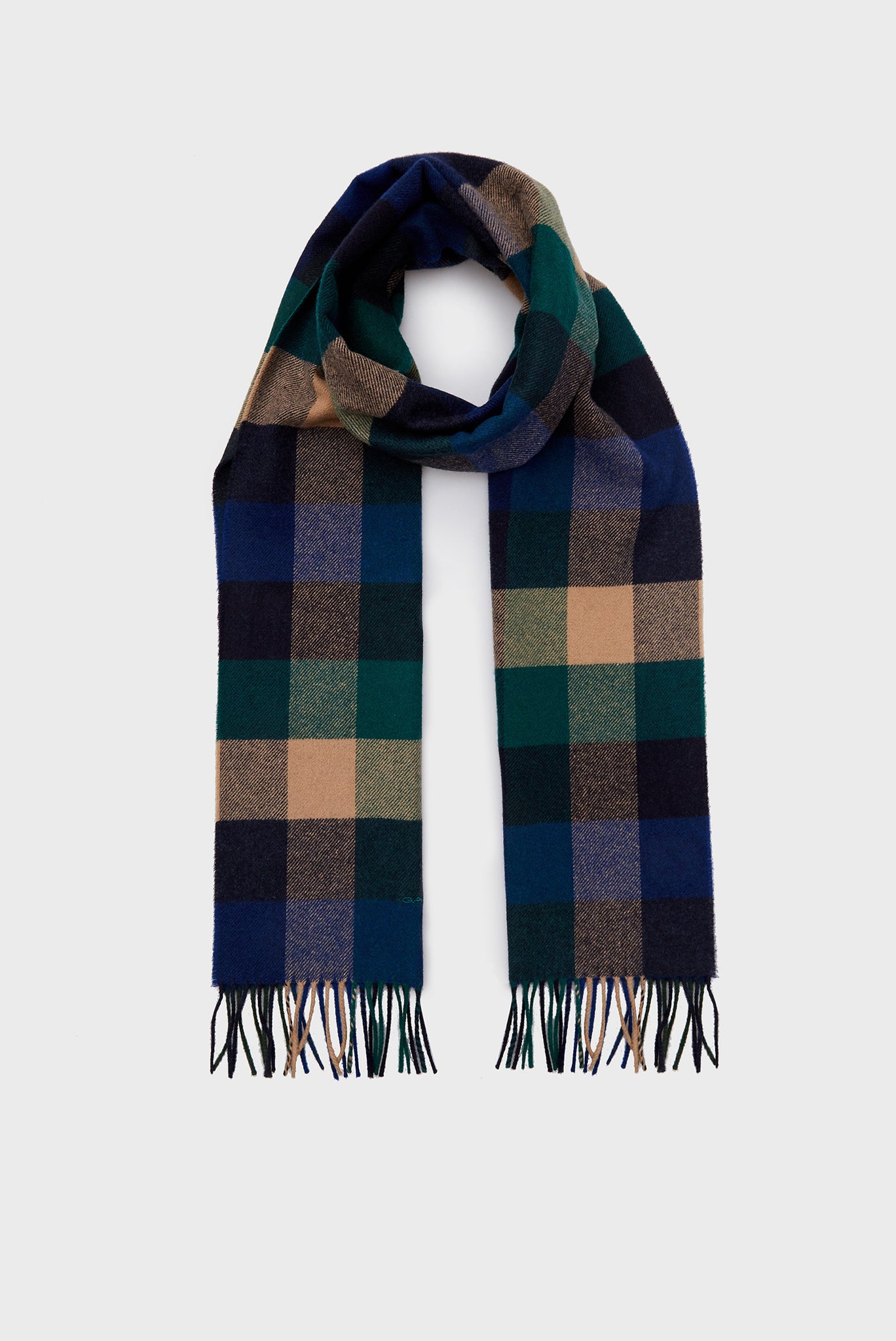 GANT 9920133-373 Multicheck Wool Scarf Sciarpa Uomo Multicolor