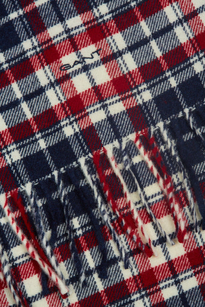 GANT 9920135-617 Checked Twill Wool Scarf Multicolor
