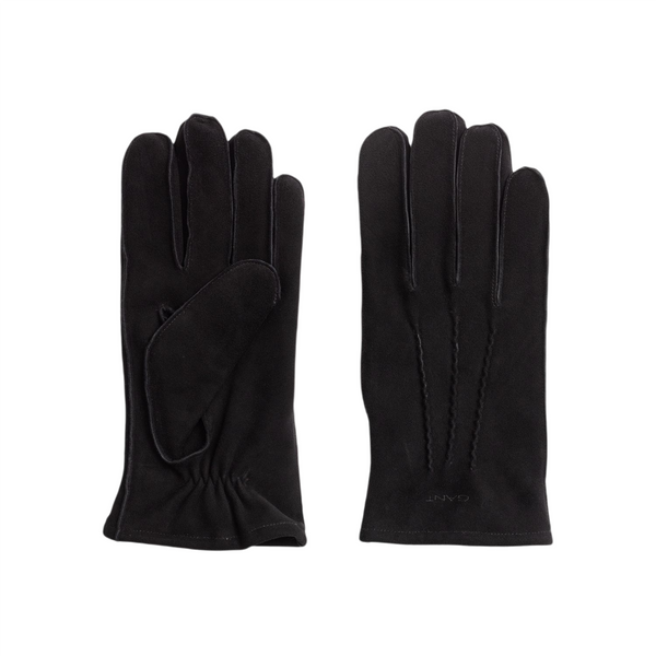 GANT 9930064-05 Men's Classic Suede Gloves Cashmere Lining BLACK