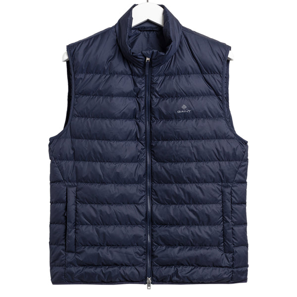 GANT 7006092-433 Light blue navy sleeveless down jacket