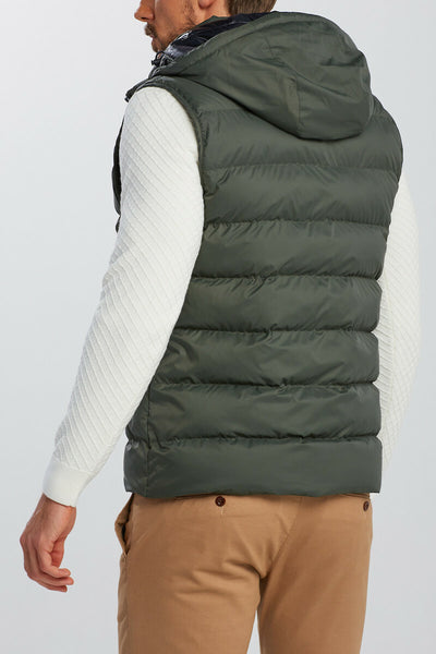 GANT 7006095-366 Active Cloud Vest Smaicato Uomo Imbottito Military Green