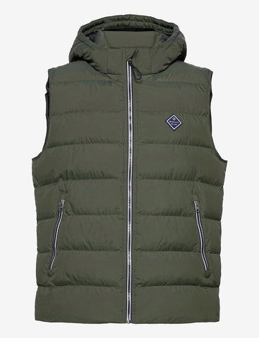 GANT 7006095-366 Active Cloud Vest Men's Padded Military Green