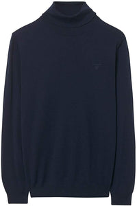 GANT 8040047-433 Dolcevita Turtle Neck Pullover Uomo Lana Merino BLU Navy