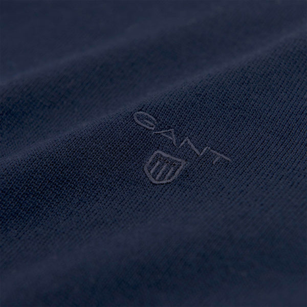 GANT 8040047-433 Turtle Neck Pullover Man Merino Wool BLUE Navy