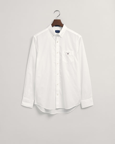 Gant 3046400-110 Regular Broadcloth Button Down Shirt WHITE