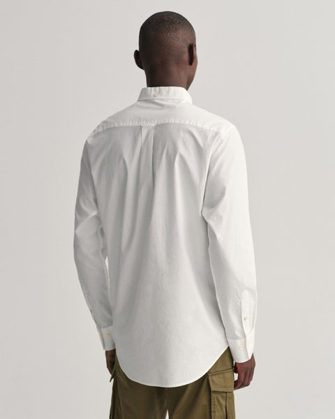 Gant 3046400-110 Regular Broadcloth Button Down Shirt WHITE