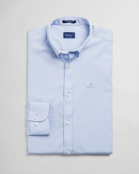 Gant 3060700-468 Pin-Point Oxford reg bd Shirt Camicia Celeste Button Down