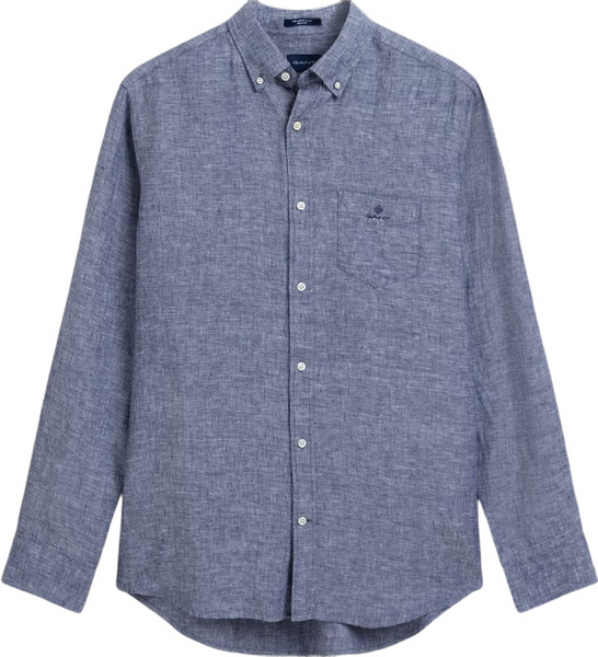 Gant 3230085-423 Regular Linen Button Down Shirt PERSIAN BLUE