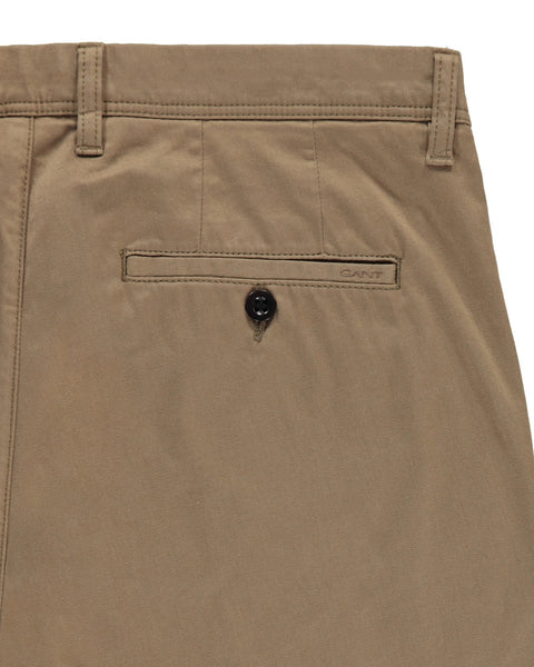 Gant 1500011-244 Slim Satin Chino Cotton Trousers Man Wood Brown BEIGE