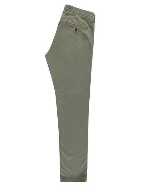 Gant 1500011-367 Slim Satin Chino Pantalone Cotone Uomo OLIVE Green