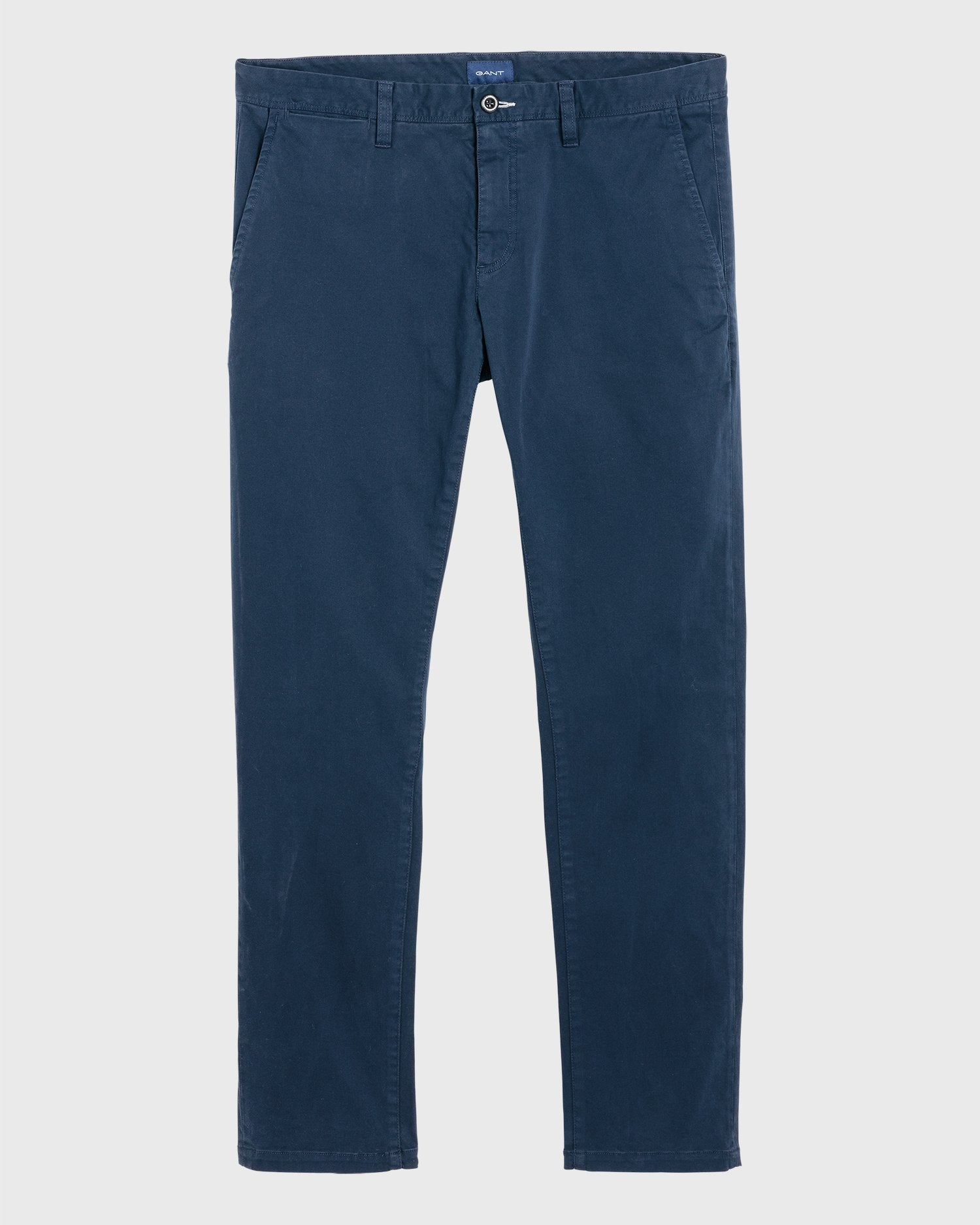 Gant 1500011-410 Slim Satin Chino Pantalone Cotone Uomo NAVY Blue