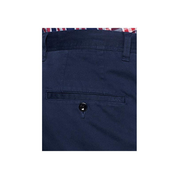 Gant 1500011-410 Slim Satin Chino Cotton Trousers Man NAVY Blue