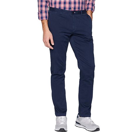 Gant 1500011-410 Slim Satin Chino Cotton Trousers Man NAVY Blue