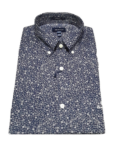 GANT 3012170-409 Regular Freedom Flower Button Down Shirt Classic BLUE