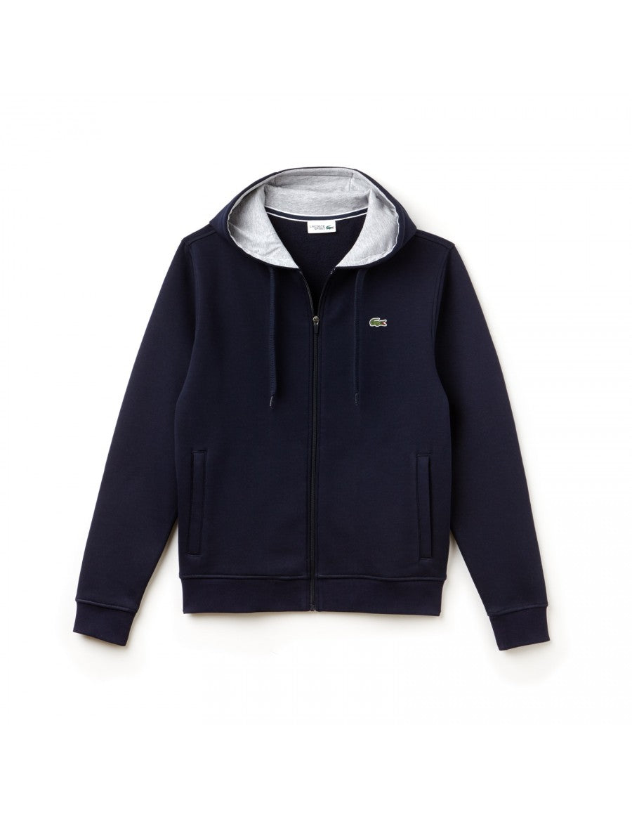 Lacoste SH7609-KZA Full Zip Hoodie BLUE navy