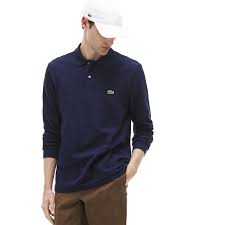 LACOSTE ネイビー ポロシャツ L1312AL-166 セール】LACOSTE:長袖 ポロシャツ L1312AL（ポロシャツ